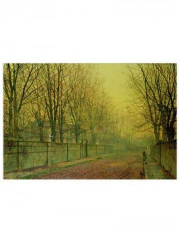 In The Gold Ornate Frameen Glow Of Autumn Framed Wall Art Multicolour 16 x 24inch