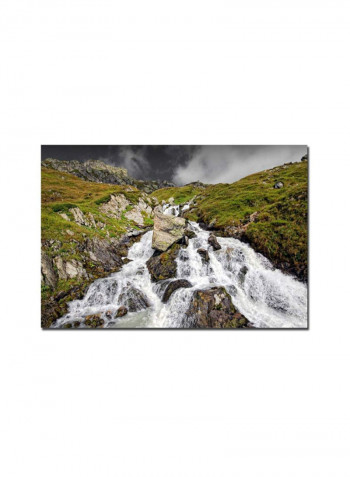 Vert D'Eau Canvas Wall Art Multicolour 16 x 24inch
