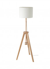 Lauters Standing Floor Lamp White/Beige