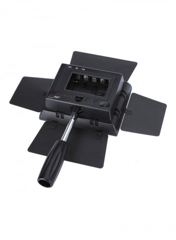 LED Studio Video Photographic Light Black/Silver