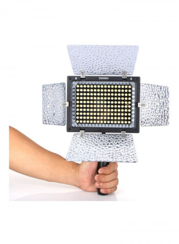 LED Studio Video Photographic Light Black/Silver