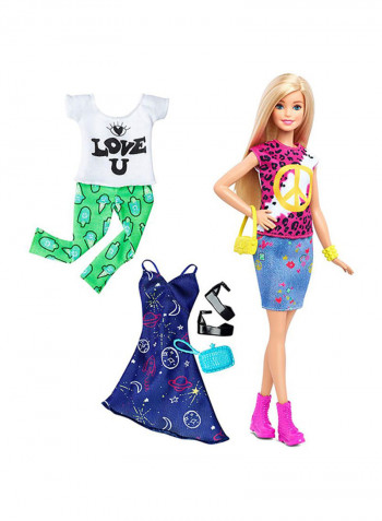 Fashions Peace And Love Blonde Doll With Accessories