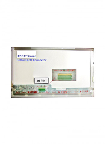 Laptop LED Display Screen 14inch Clear
