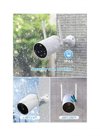 1080P Rechargeable Night Vision Outdoor WiFi Camera with Two-Way Audio