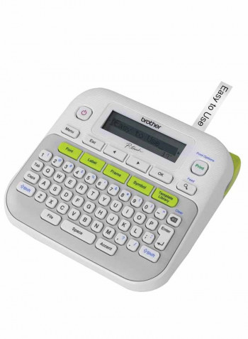 2-Pack Compact Label Maker Printer White