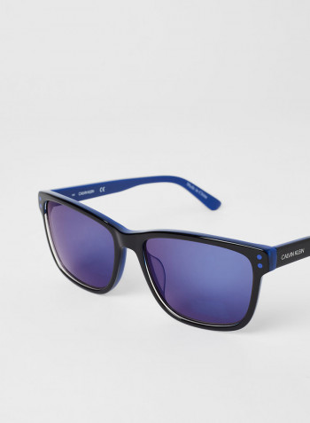Men's Wayfarer Frame Sunglasses - Lens Size: 57 mm