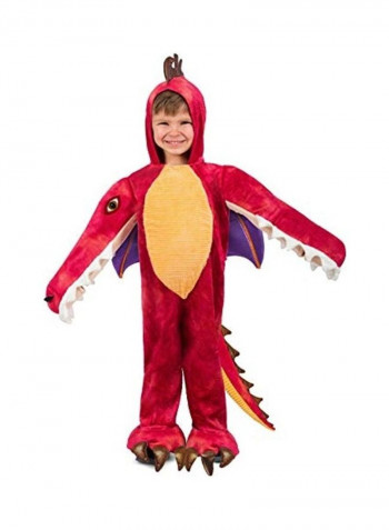 Chompers Chomping Red Dragon Costume S