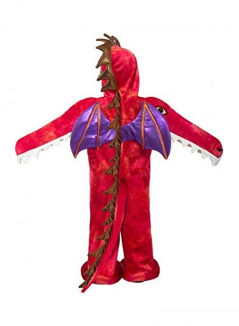 Chompers Chomping Red Dragon Costume S