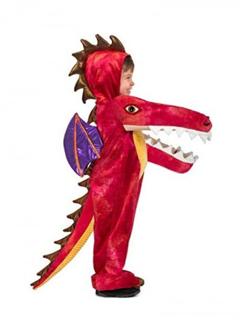 Chompers Chomping Red Dragon Costume S