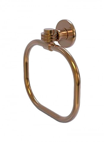 Continental Collection Dotted Accent Towel Ring Gold