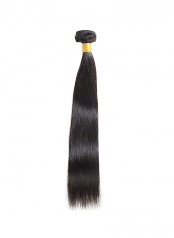 Brazilian Straight Silky Virgin Human Hair Extension Black 16inch