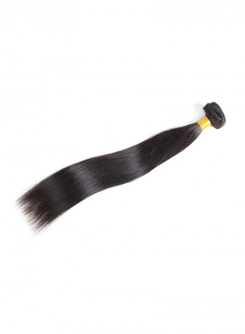 Brazilian Straight Silky Virgin Human Hair Extension Black 16inch