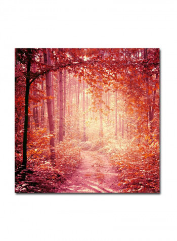 Enchanted Forest Canvas Wall Art Multicolour 18 x 18inch