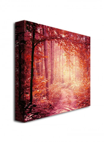 Enchanted Forest Canvas Wall Art Multicolour 18 x 18inch