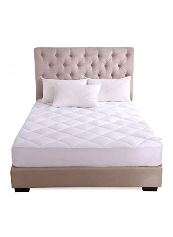 Bamboo Mattress Pad White 39x80inch