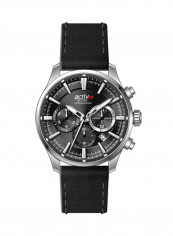 Men's Activ Leather Chronograph Wrist Watch 90224STN103
