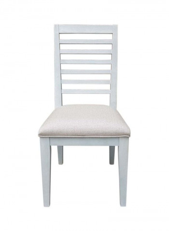 Palma Dining Side Chair White/Beige 46x95x50cm
