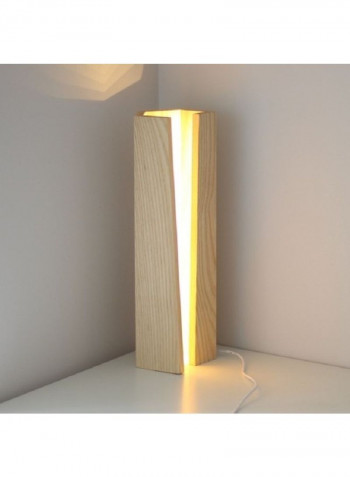 Wooden Floor Lamp Yellow