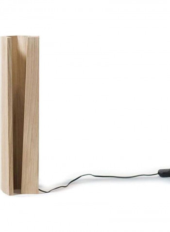 Wooden Floor Lamp Yellow