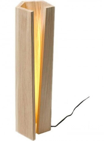 Wooden Floor Lamp Yellow