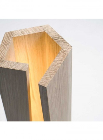 Wooden Floor Lamp Yellow