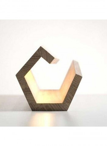 Wooden Floor Lamp Yellow