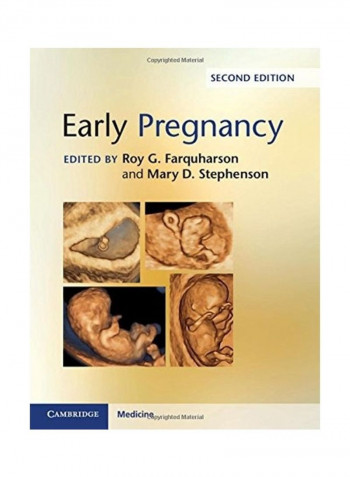 Early Pregnancy Hardcover English by Roy G. Farquharson