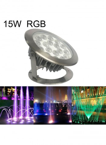 15W LED Underwater Pool Light Multicolour 31 x 31 x 26centimeter