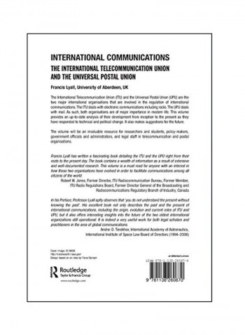 International Communications: The International Telecommunication Union And The Universal Postal Union Paperback