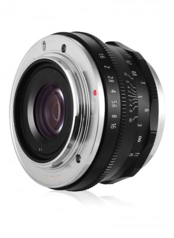 Manual Focus Wide Angle Fisheye Lens Black/Silver