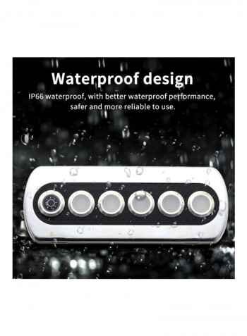6-Gang Marine Boat Rocker Switch Panel
