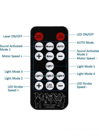 Laser Party Light With Remote Control Multicolour