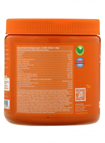 5-In-1 Peanut Butter Flavor Multivitamin Bites - 90 Soft Chews Orange 12.7ounce