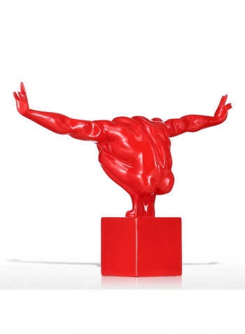 Diver Fiberglass Sculpture Red 2.05kg