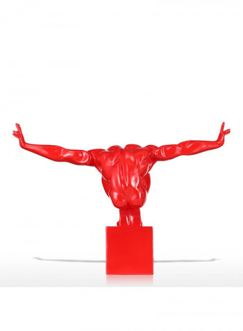 Diver Fiberglass Sculpture Red 2.05kg
