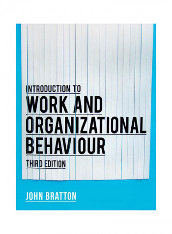 Introduction To Work And Organizational Behaviour Paperback 3