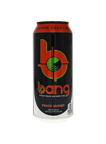 12-Piece Bang Energy Drink - Peach Mango