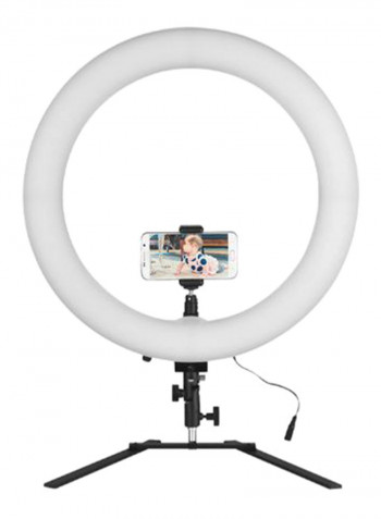Dimmable Camera Photo Video Lighting Kit 18inch Black/White