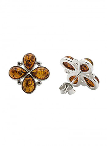925 Sterling Silver Flower Stud Earrings