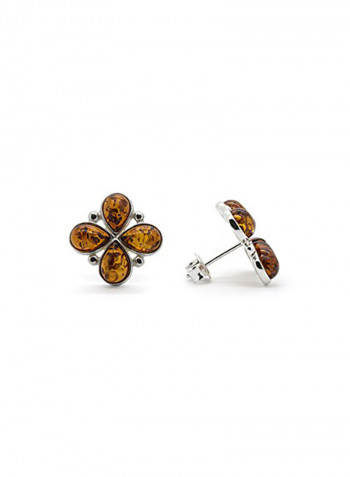 925 Sterling Silver Flower Stud Earrings