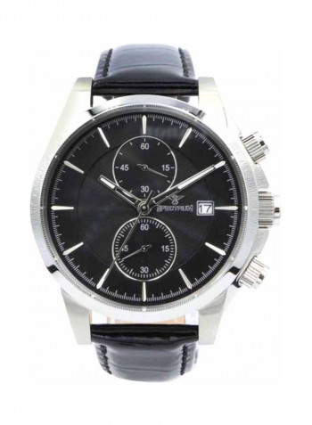 Men's Multidimensional Leather Analog Watch S23070M-4