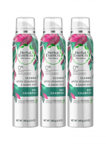 3-Piece Bio-Renew White Strawberry And Sweet Mint Dry Shampoo 4.9ounce