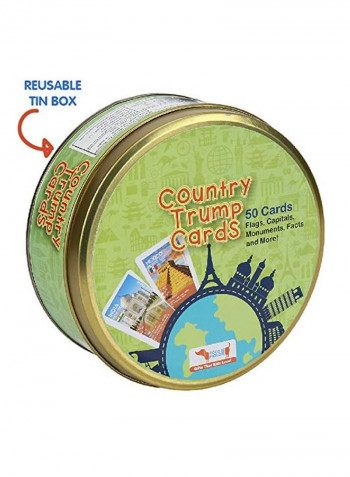 Pack Of 5 Country Trump Cards