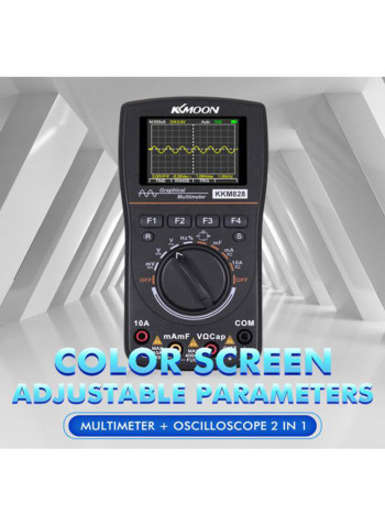 2-In-1 Digital Oscilloscope Black 160x83x32millimeter