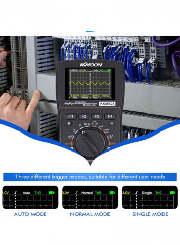 2-In-1 Digital Oscilloscope Black 160x83x32millimeter