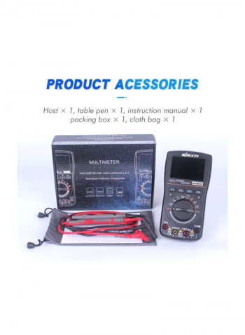 2-In-1 Digital Oscilloscope Black 160x83x32millimeter