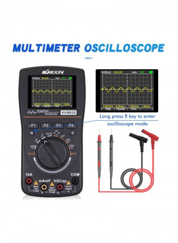 2-In-1 Digital Oscilloscope Black 160x83x32millimeter