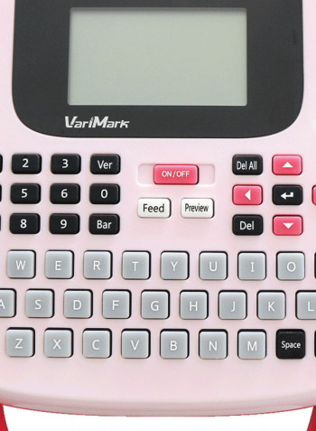 VariMark Portable Label Printer Maker Transfer For Home Office Organization Pink