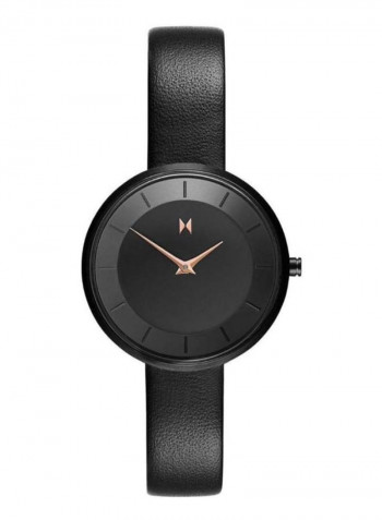 Women's Mod Water Resistance Leather Analog Watch D-FB01-BLBL