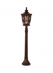 Outdoor Post Type Dark Brown 25 X 25 X 113centimeter